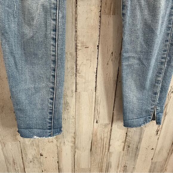 Gap True Skinny Distressed Busted Knee Jeans Mid Rise - Picture 3 of 7